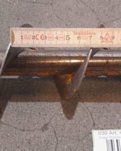 Volution for tube auger 102mm 3.0m wood pellets M&M